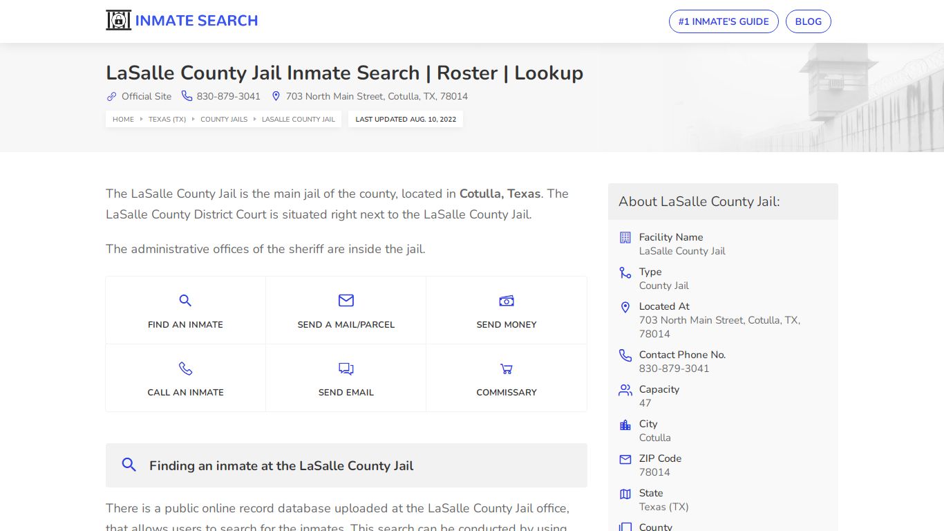 LaSalle County Jail Inmate Search | Roster | Lookup