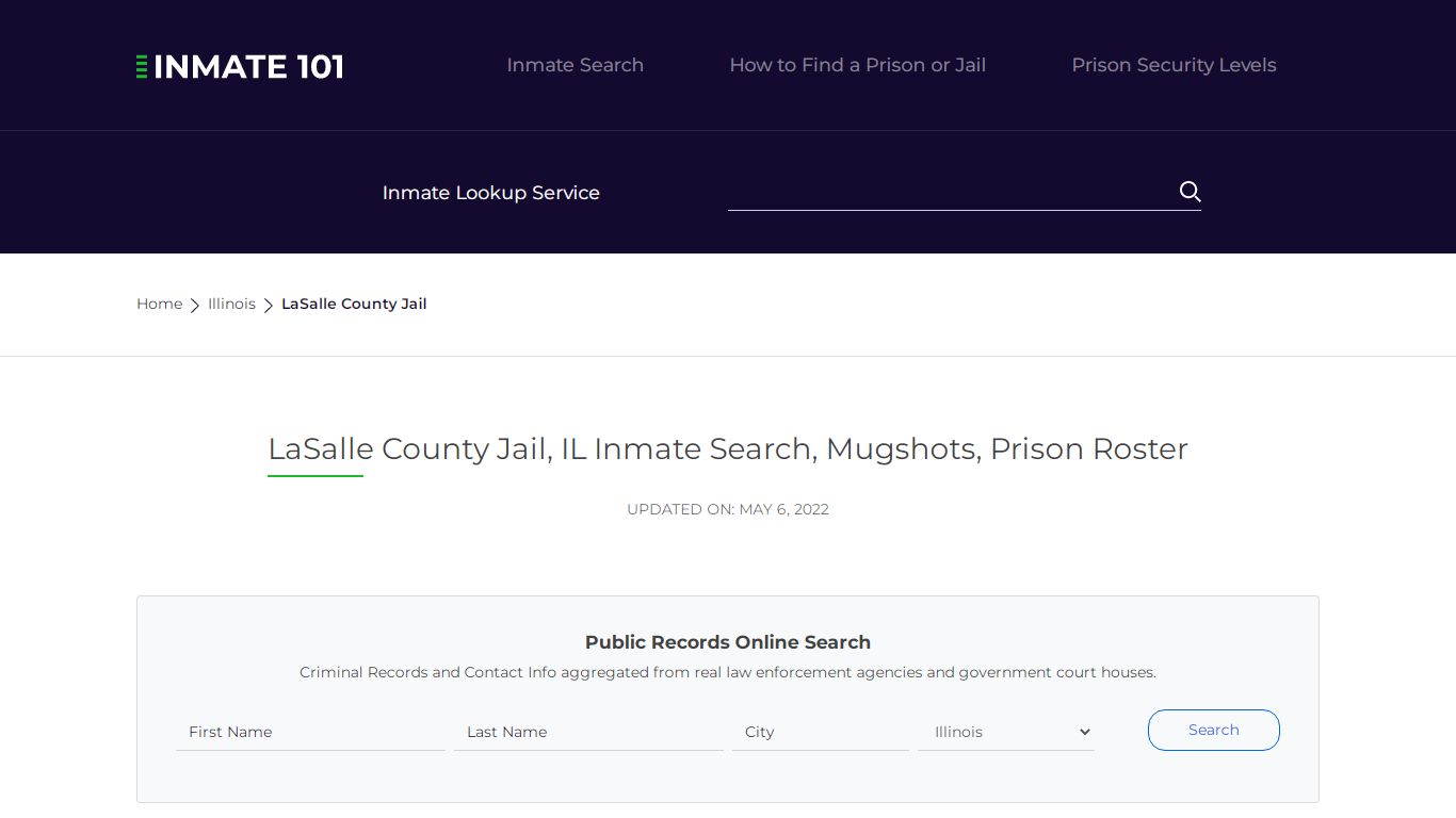 LaSalle County Jail, IL Inmate Search, Mugshots, Prison ...